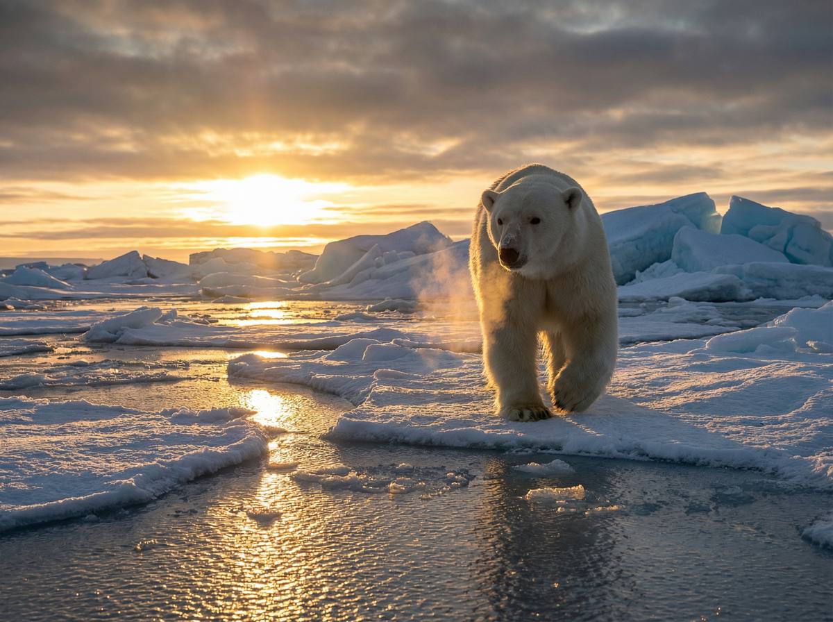麻豆视频 - 北极熊冰原漫步